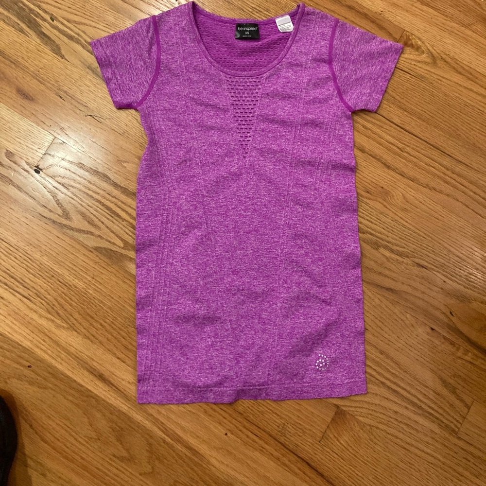 Be Inspired Athletic T-shirt Purple XS NWT